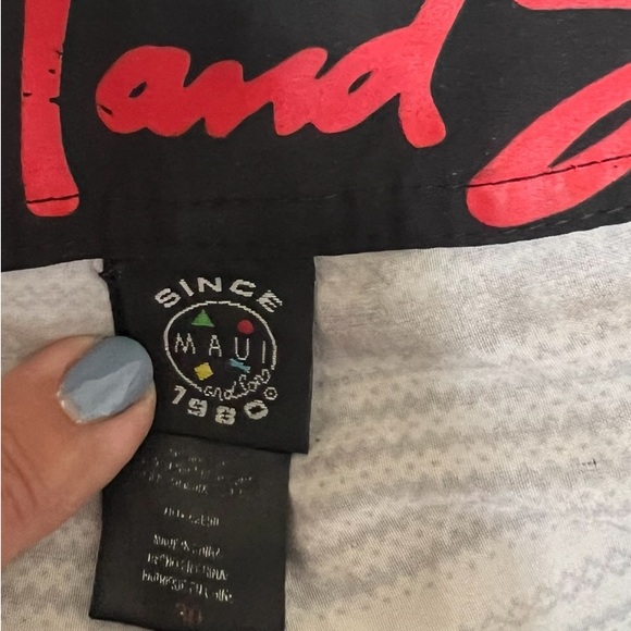 MAUI & SONS Men’s Board Shorts M Pocket Drawstring & Hook/loop Closure Men 32 - Picture 5 of 11